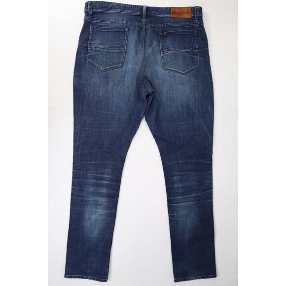 Robert Graham Men’s Straight Leg Blue Jeans 38x32 Dark Wash Mid Rise Stretch - Picture 4 of 8